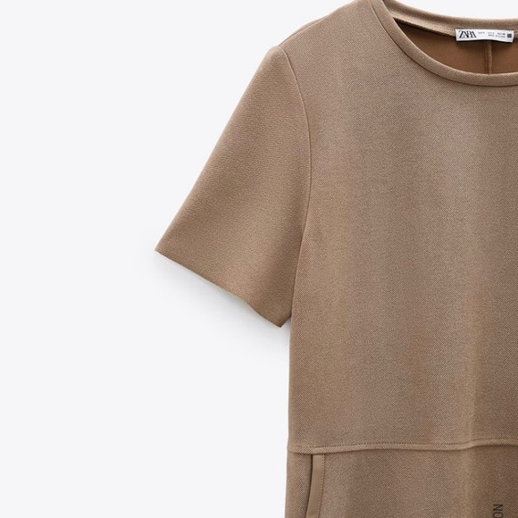 BNWT ZARA FAUX SUEDE DRESS - Picture 2 of 2